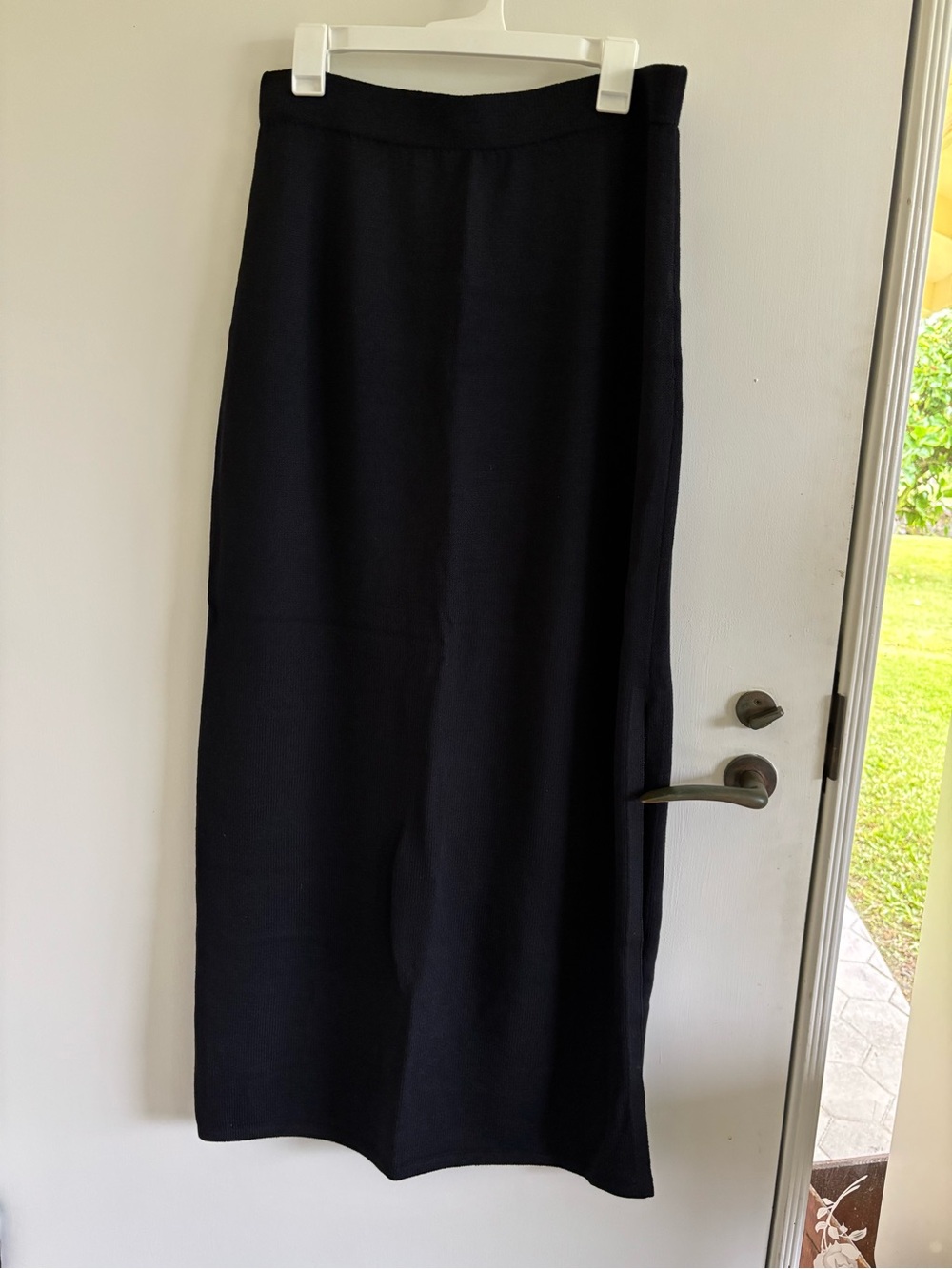 St. John evening by Marie gray midi skirt minimalist quiet luxury event